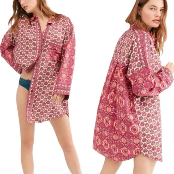 NWT Free People Happy Holibabe sleep shirt Sz XS - Picture 5 of 6